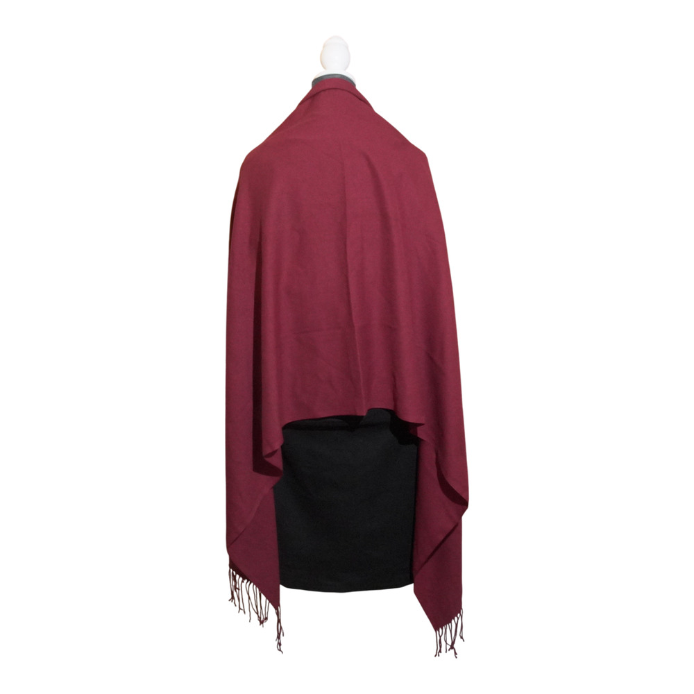 True Red Large Scarf Shawl Wrap Tight Knit Cotton-Like Unbranded No Tag Romantic - Picture 5 of 8